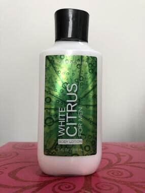 Bath & Body Works WHITE CITRUS FOR MEN Original Body Lotion 8 oz RARE unsealed